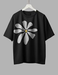 Petal Pop - Oversized Daisy Graphic T-Shirt