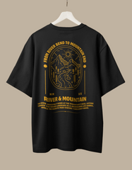 River & Mountain Oversized T-Shirt