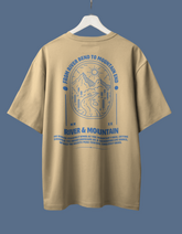 River & Mountain Oversized T-Shirt