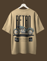 Retro Motorcycle Oversized T-Shirt